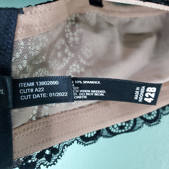 Torrid Womens Black Nude Balconette Unlined Bra Size 42B - Picture 4 of 5